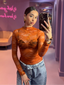 Lina Lace Top Orange