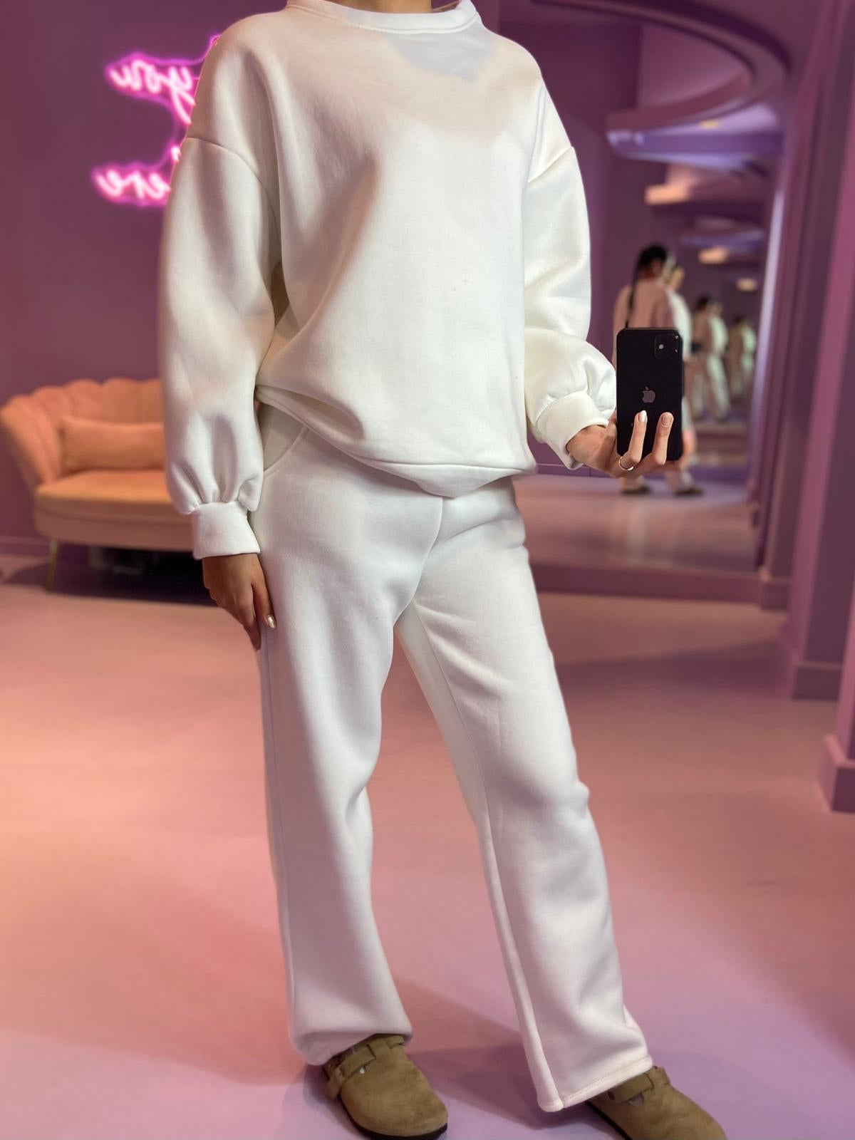 Jogging Oversized Tracksuit Wit