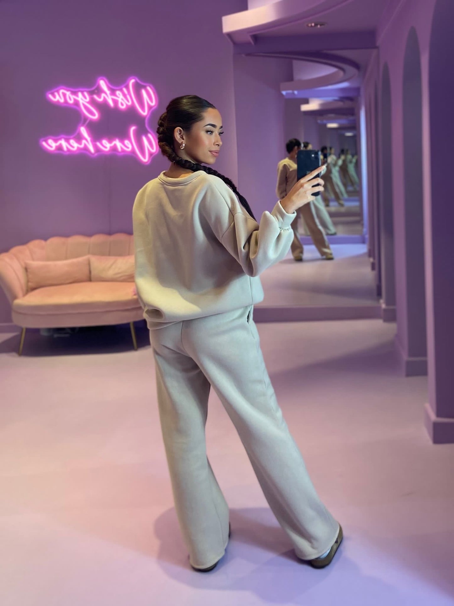 Jogging Oversized Tracksuit Beige
