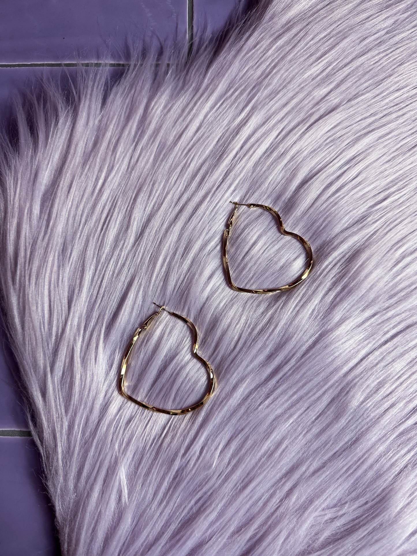 Heart Hoops Earrings