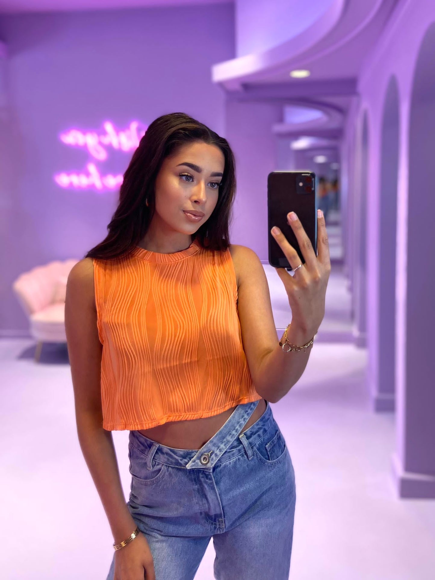 Eline Top Orange