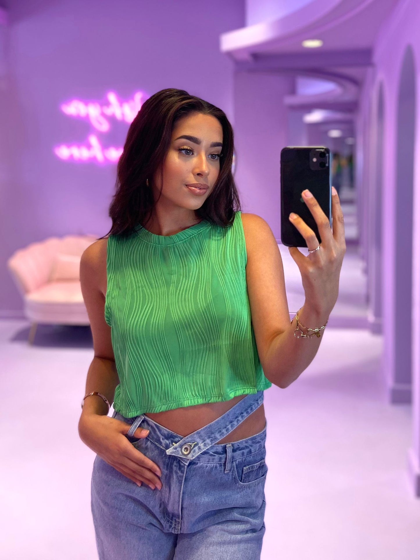Eline Top Green