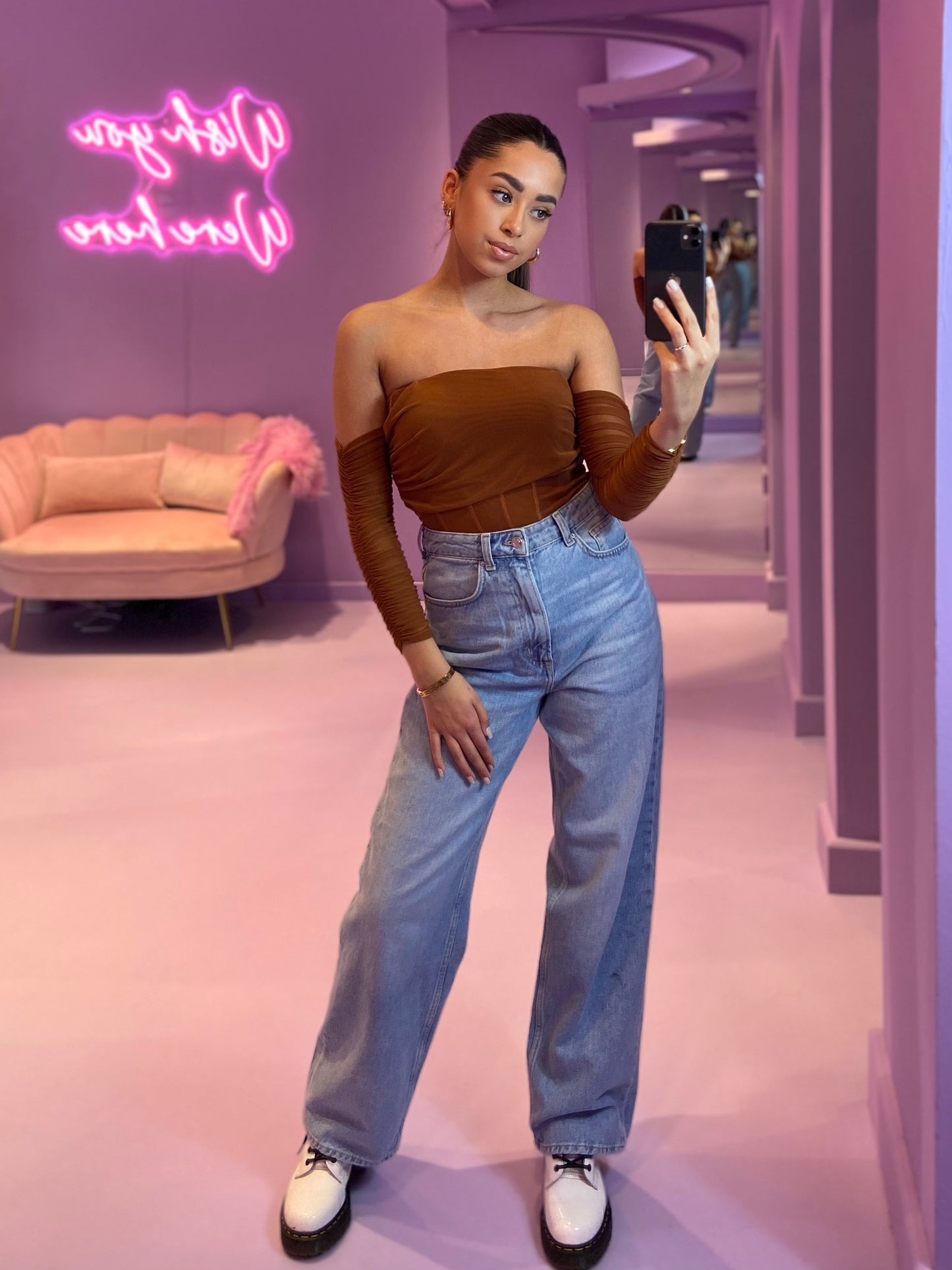 Off The Shoulder Mesh