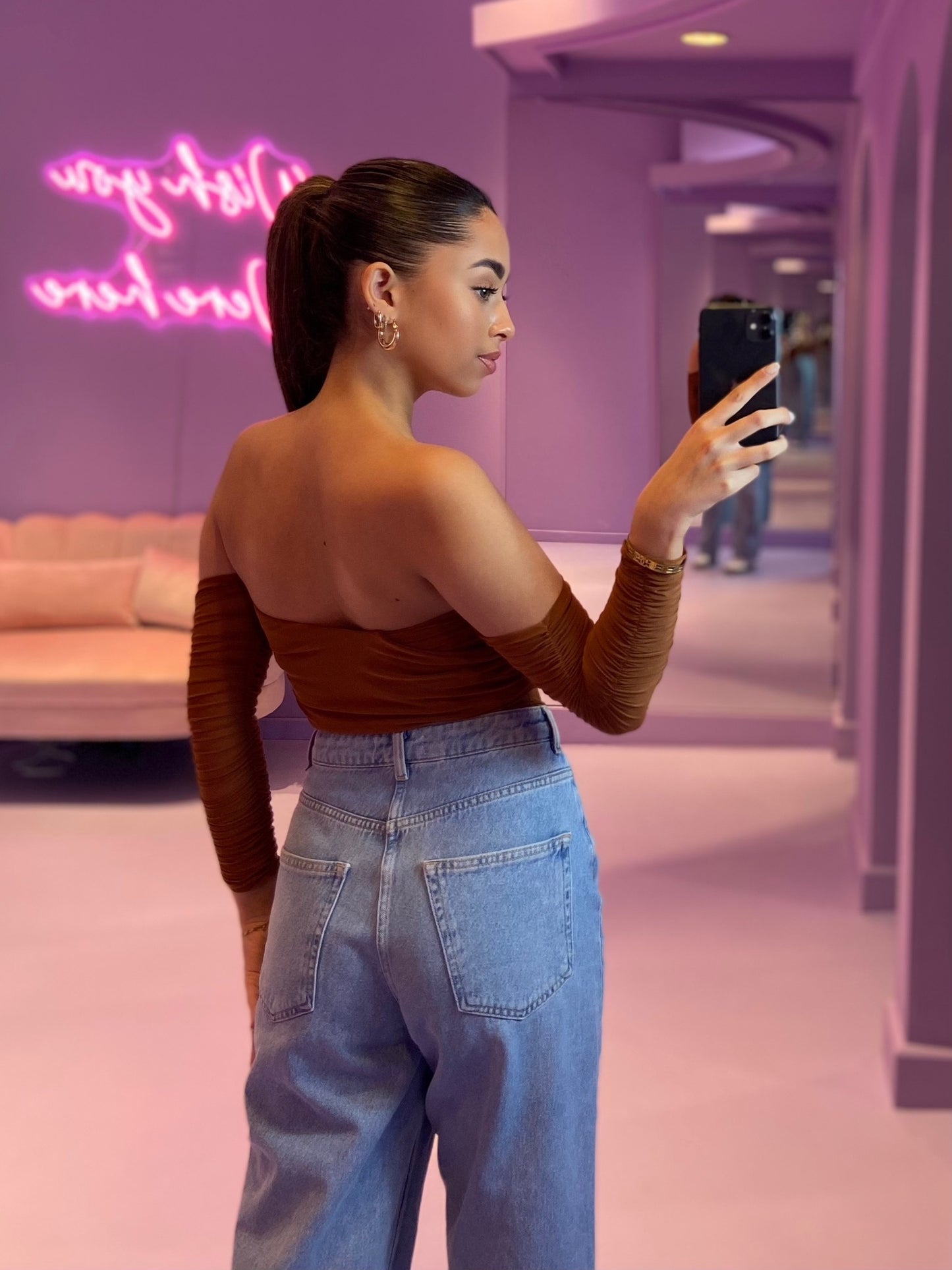 Off The Shoulder Mesh