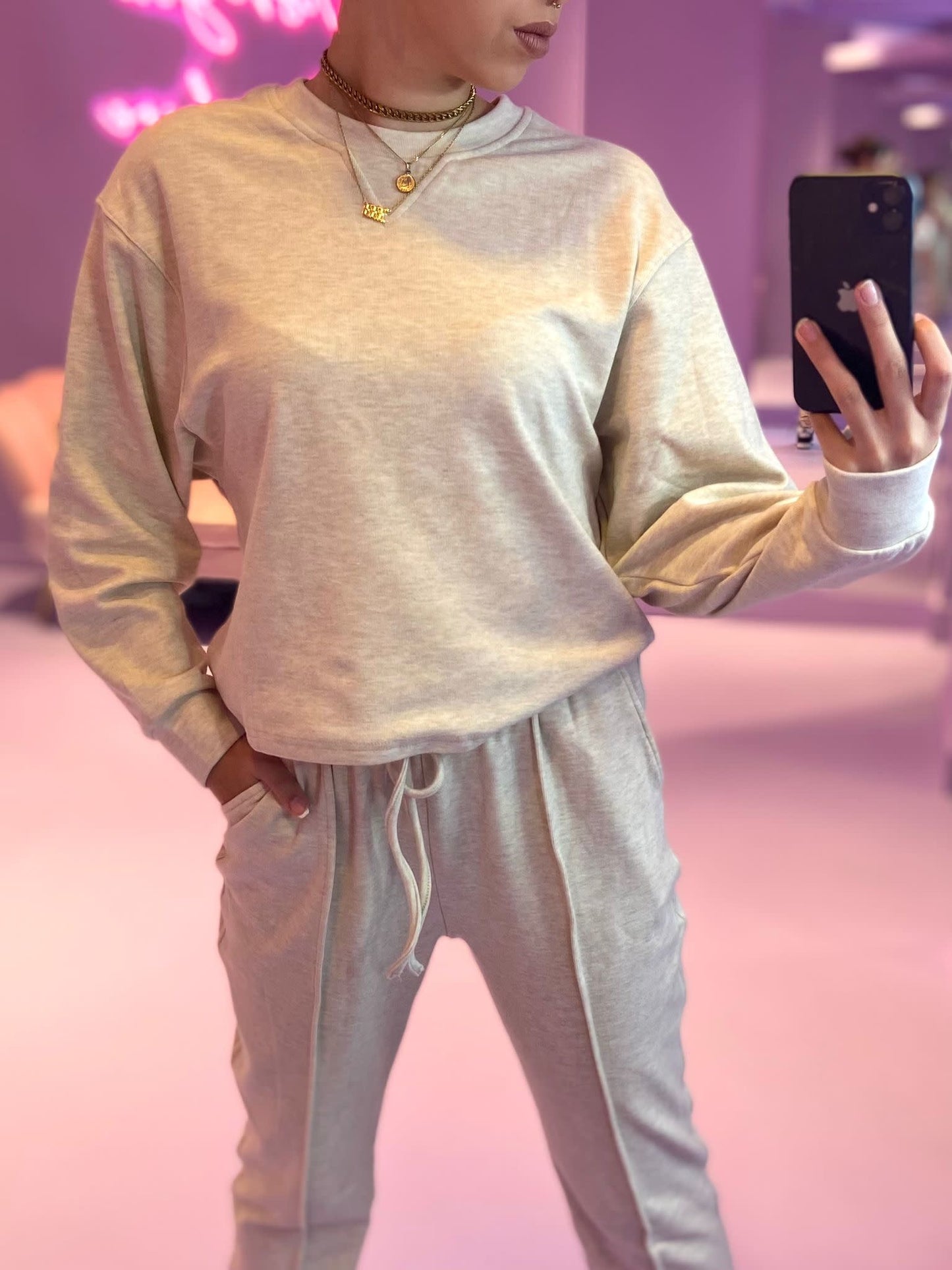 Lounge Sweater Beige