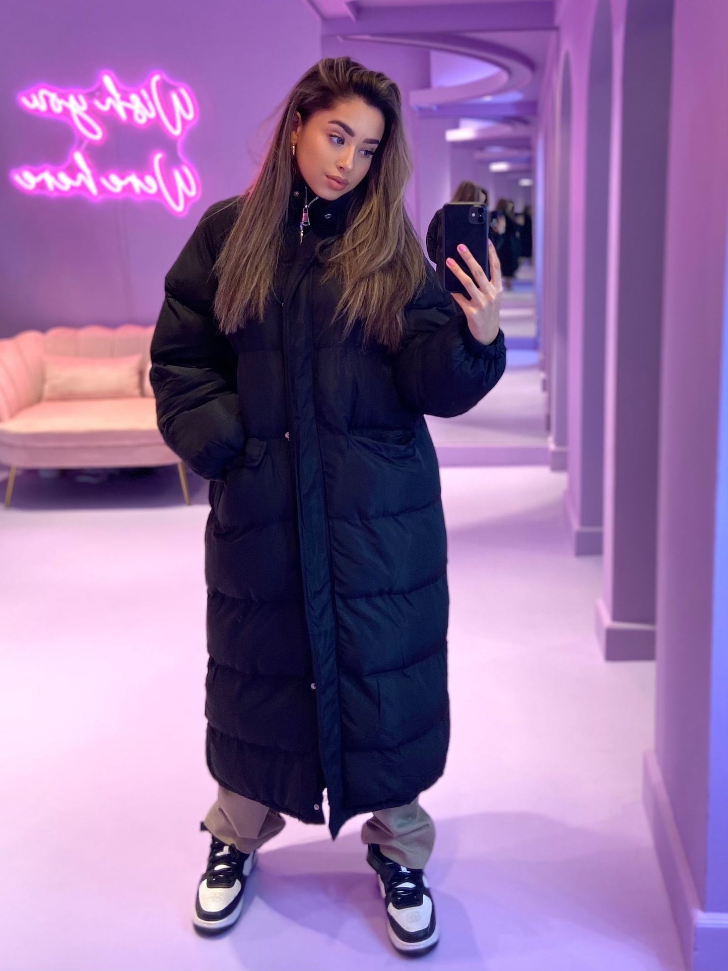 Lange Puffer Jas