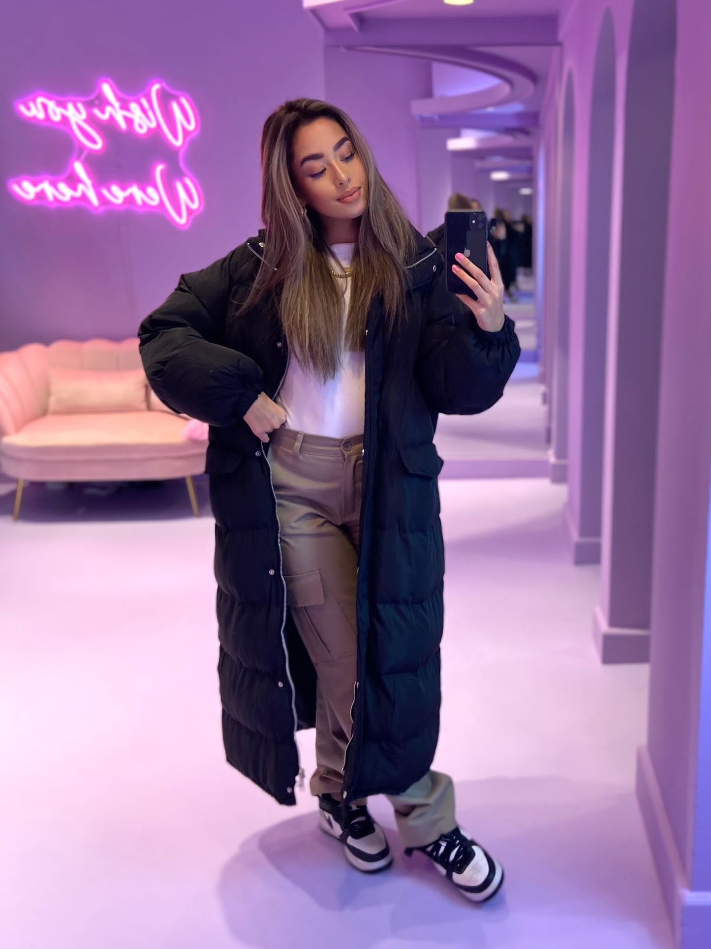 Lange Puffer Jas