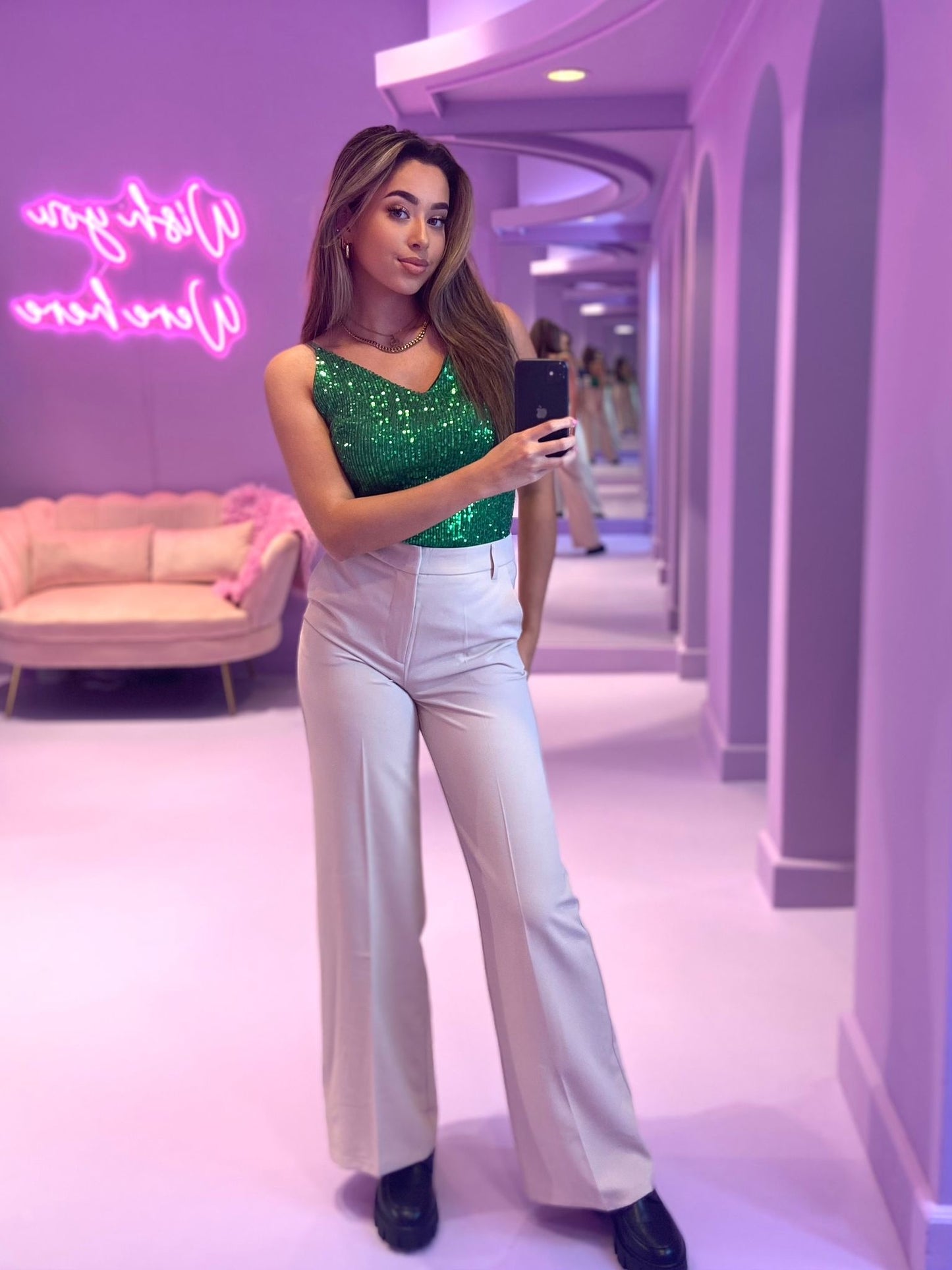Gina top zielony