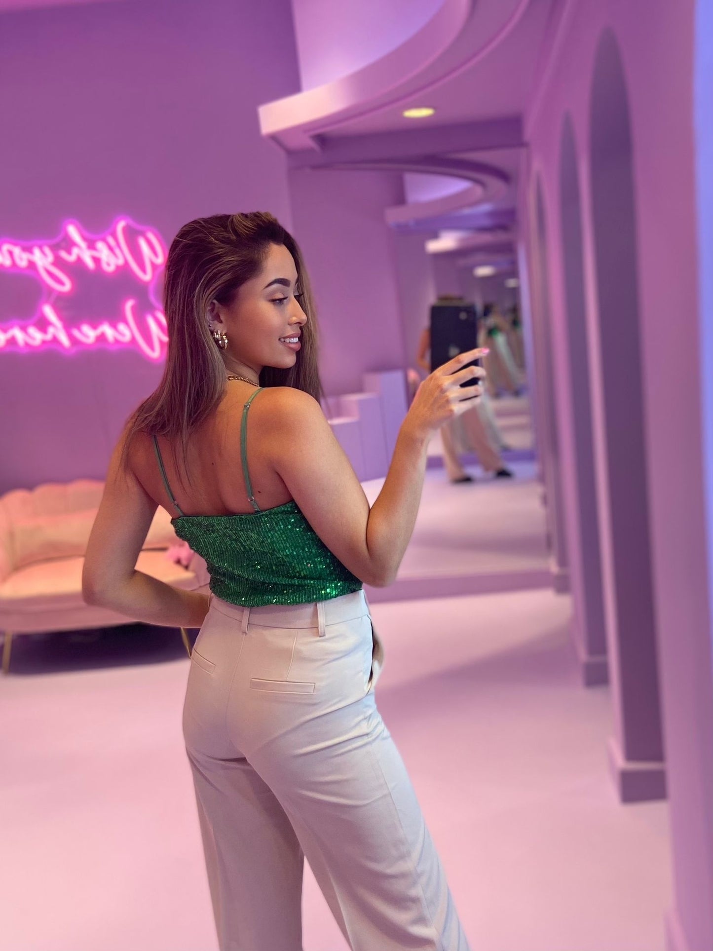 Gina top zielony