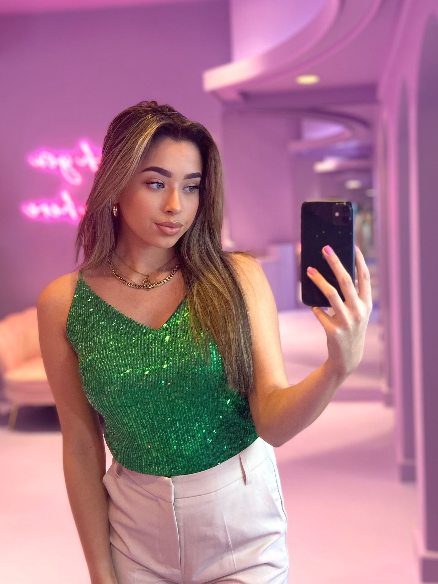 Gina top zielony
