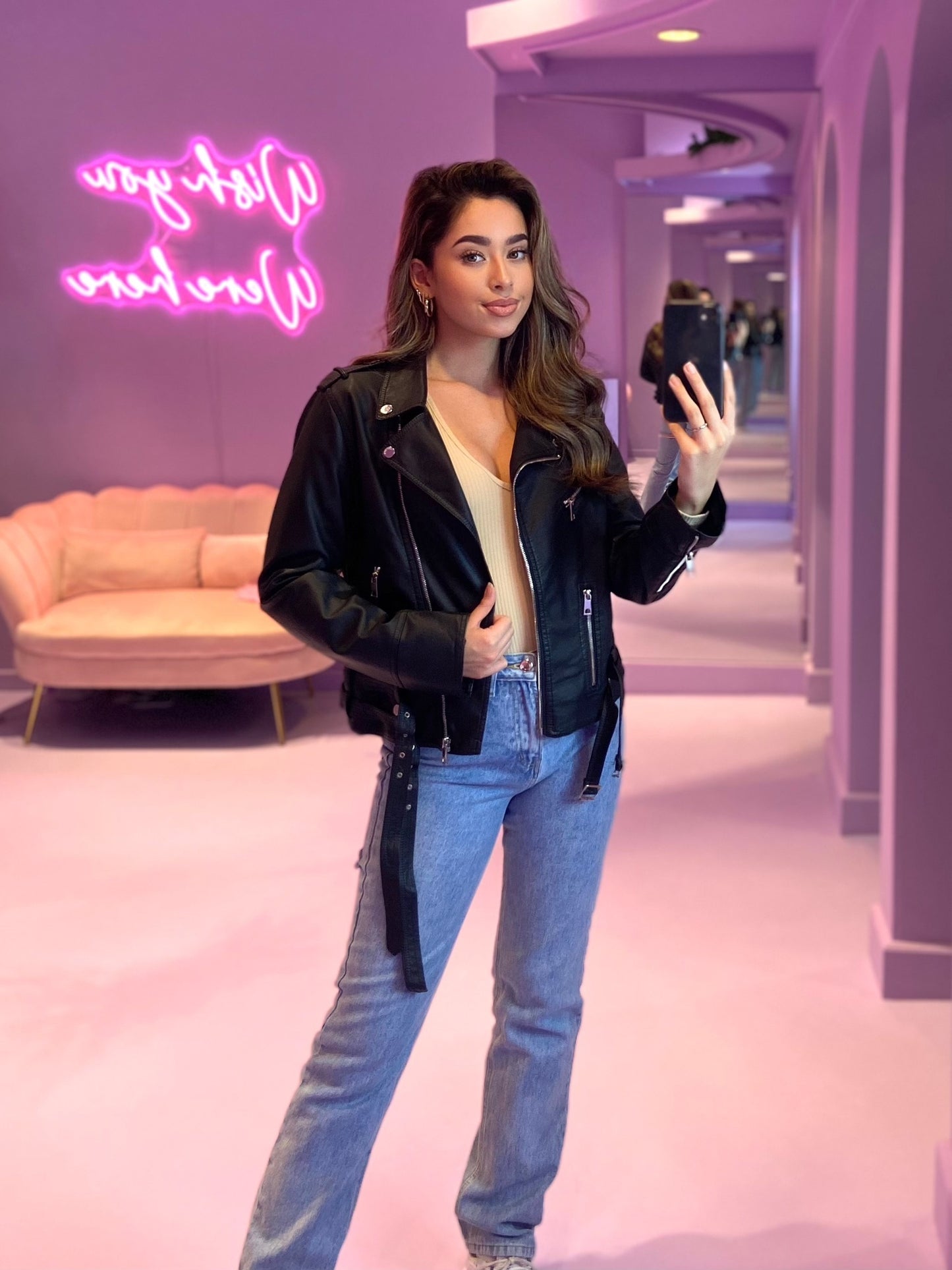 Leather Look Biker jacket