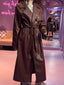 Soraya Leather Trenchcoat Brown