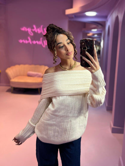 Mena Off-shoulder Sweater