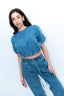 Denim Top Blauw