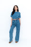 Denim Top Blauw