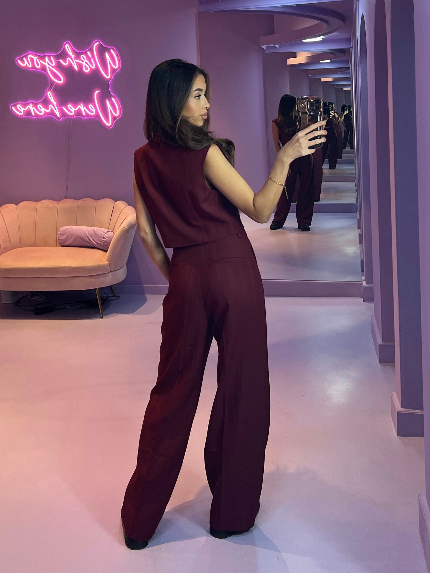 Rubina Bordeaux Pantalon