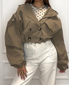 Eva Cropped Trenchcoat