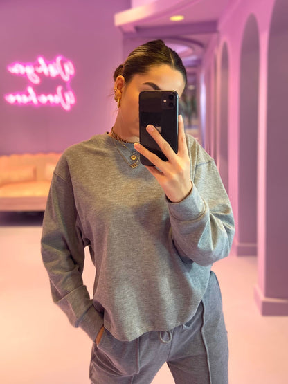 Lounge Sweater grijs